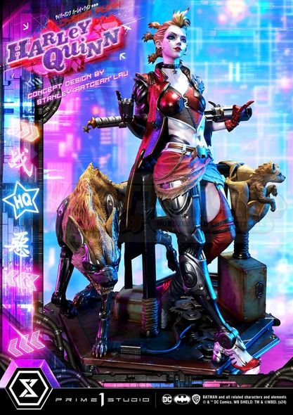 PREORDER -  Prime 1 Studios - Ultimate Premium Masterline Batman (Comics) -1/4 scale Cyberpunk Harley Quinn (Concept design by Stanley "Artgerm" Lau) DX Bonus Version