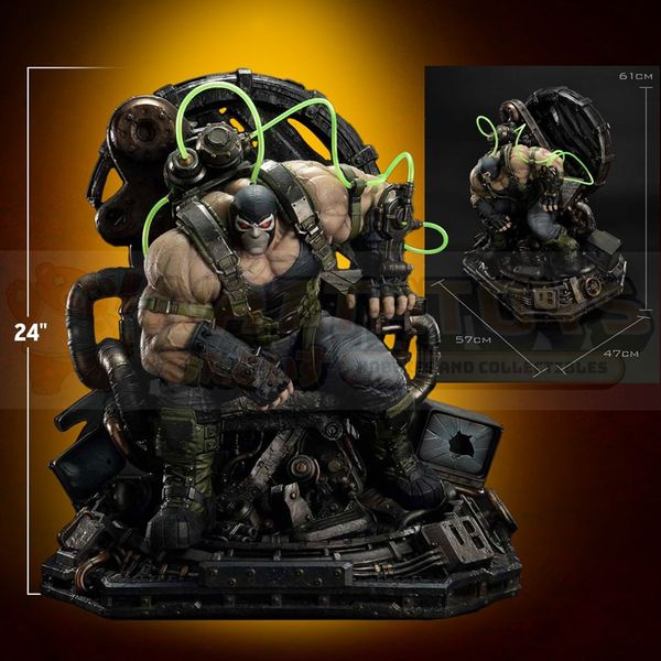 PREORDER -  Prime 1 Studios - Throne Legacy Batman (Comics) - 1/4 scale City of Bane Bane on Throne (Concept design by Carlos D'Anda) DX Version