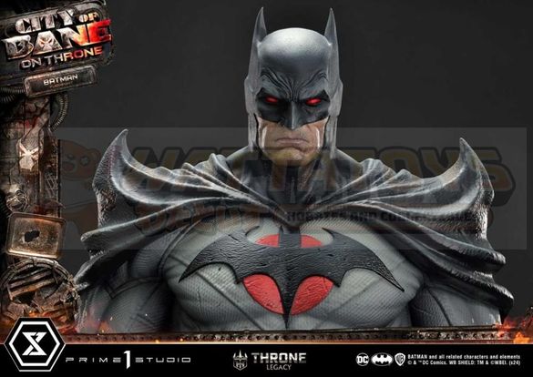 PREORDER -  Prime 1 Studios - Throne Legacy Batman (Comics) - 1/4 scale City of Bane Flashpoint Batman (Concept design by Carlos D'Anda)