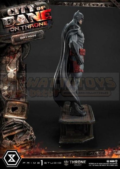 PREORDER -  Prime 1 Studios - Throne Legacy Batman (Comics) - 1/4 scale City of Bane Flashpoint Batman (Concept design by Carlos D'Anda)