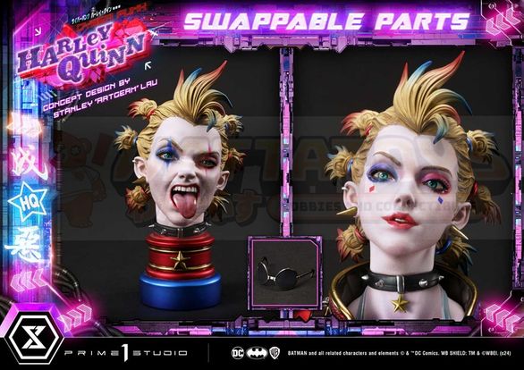 PREORDER -  Prime 1 Studios - Ultimate Premium Masterline Batman (Comics) -1/4 scale Cyberpunk Harley Quinn (Concept design by Stanley "Artgerm" Lau)