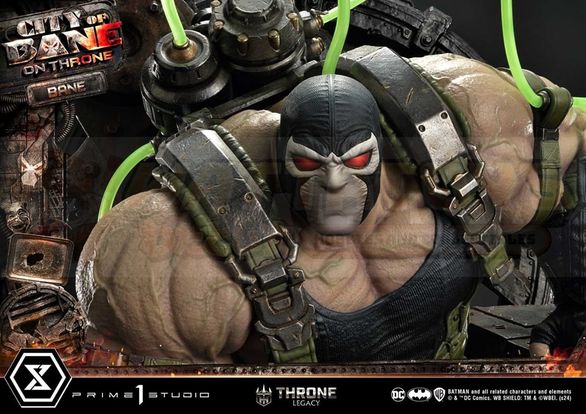 PREORDER -  Prime 1 Studios - Throne Legacy Batman (Comics) - 1/4 scale City of Bane Bane on Throne (Concept design by Carlos D'Anda)