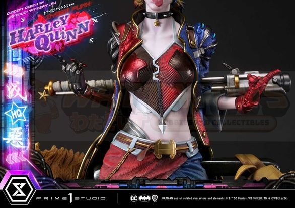 PREORDER -  Prime 1 Studios - Ultimate Premium Masterline Batman (Comics) -1/4 scale Cyberpunk Harley Quinn (Concept design by Stanley "Artgerm" Lau)