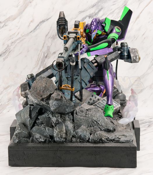 PREORDER - EVA GLOBAL - EVANGELION - Rebuild of Evangelion Operation Yashima Evangelion Unit-01 Premium Metallic Color Ver. Statue