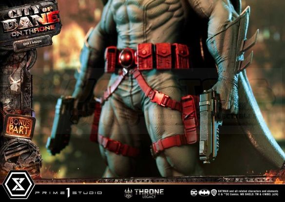 PREORDER -  Prime 1 Studios - Throne Legacy Batman (Comics) - 1/4 scale City of Bane Flashpoint Batman (Concept design by Carlos D'Anda) Bonus Version