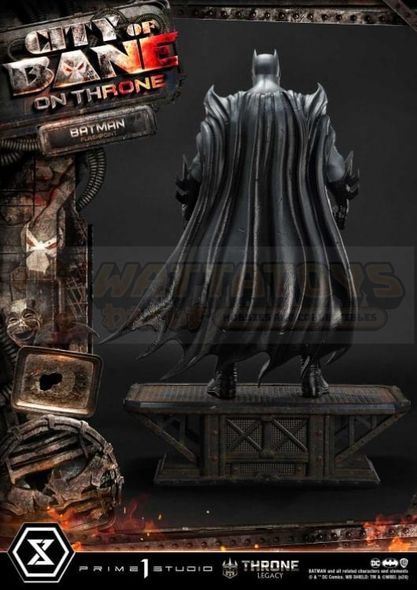 PREORDER -  Prime 1 Studios - Throne Legacy Batman (Comics) - 1/4 scale City of Bane Flashpoint Batman (Concept design by Carlos D'Anda)