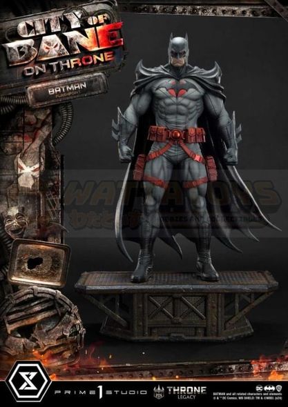 PREORDER -  Prime 1 Studios - Throne Legacy Batman (Comics) - 1/4 scale City of Bane Flashpoint Batman (Concept design by Carlos D'Anda)