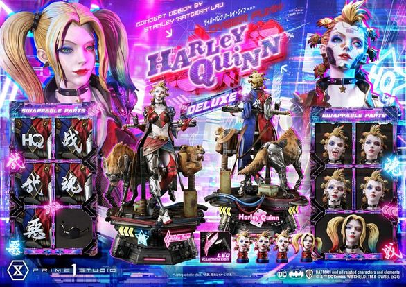 PREORDER -  Prime 1 Studios - Ultimate Premium Masterline Batman (Comics) -1/4 scale Cyberpunk Harley Quinn (Concept design by Stanley "Artgerm" Lau) DX Bonus Version