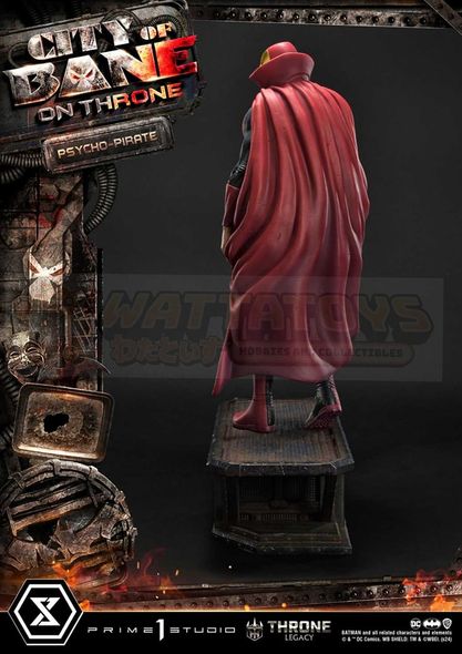 PREORDER -  Prime 1 Studios - Throne Legacy Batman (Comics) - 1/4 scale Throne Legacy Batman (Comics) City of Bane Psycho-Pirate (Concept design by Carlos D'Anda)