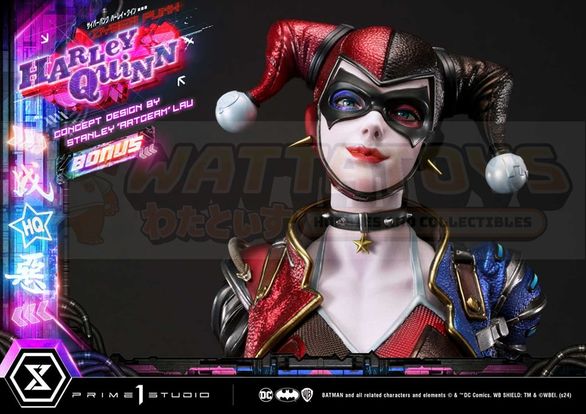 PREORDER -  Prime 1 Studios - Ultimate Premium Masterline Batman (Comics) -1/4 scale Cyberpunk Harley Quinn (Concept design by Stanley "Artgerm" Lau) DX Bonus Version