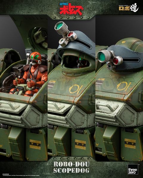 PREORDER - ThreeZero - Armored Trooper VOTOMS - ROBO-DOU Scopedog