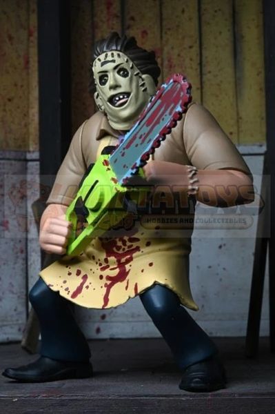 PREORDER -  Neca  - Texas Chainsaw Massacre - 6in Toony Terrors 50th Anniversary Leatherface (Bloody)