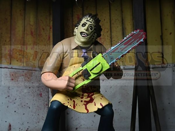 PREORDER -  Neca  - Texas Chainsaw Massacre - 6in Toony Terrors 50th Anniversary Leatherface (Bloody)