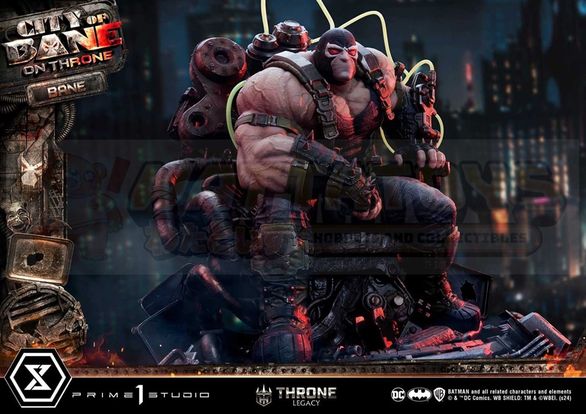 PREORDER -  Prime 1 Studios - Throne Legacy Batman (Comics) - 1/4 scale City of Bane Bane on Throne (Concept design by Carlos D'Anda)