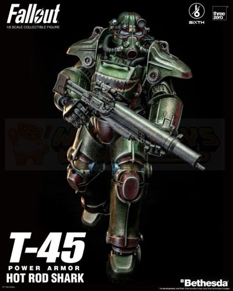 PREORDER - ThreeZero - Fallout - 1/6 T-45 Hot Rod Shark Power Armor