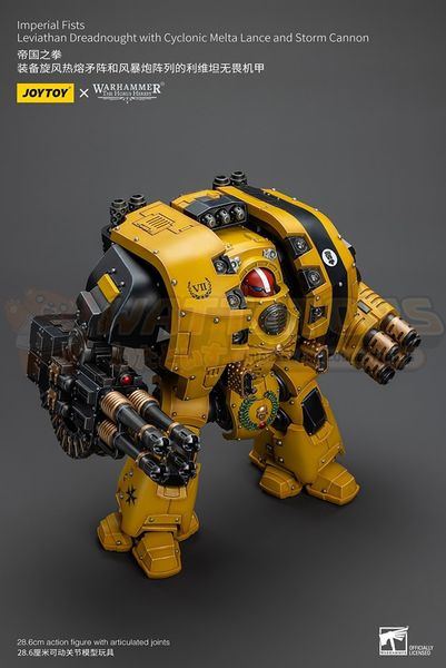 PREORDER - JOYTOY - Imperial Fists Leviathan Dreadnought with Cyclonic Melta Lance and Storm Cannon