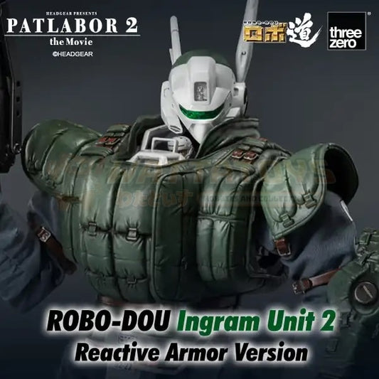 PREORDER - THREE ZERO - Patlabor 2: The Movie - ROBO-DOU Ingram Unit 2 Reactive Armor Version