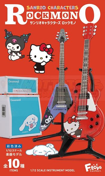 PREORDER - F-TOYS - BOX OF 10 - Sanrio Characters Rock Mono