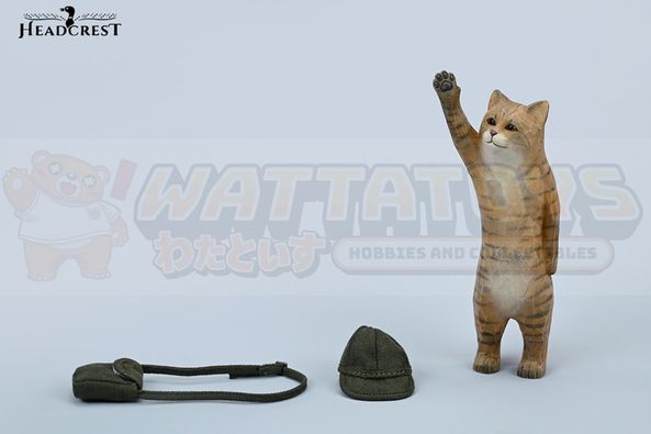 PREORDER - HEADCREST - Cat with Wooden Grain 7.0