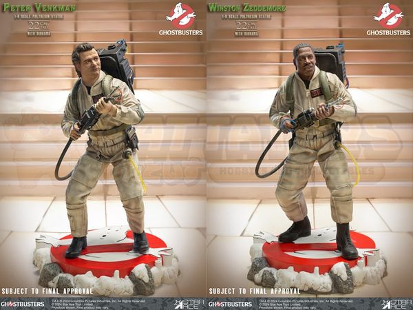 PREORDER - STAR ACE - GHOSTBUSTERS - 1/8 Scale Peter Venkman + 1/8 Scale Winston Zeddemore Twin pack