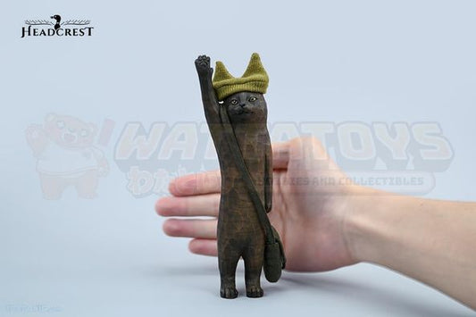 PREORDER - HEADCREST - Cat with Wooden Grain 8.0