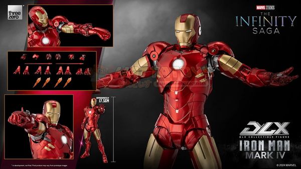 PREORDER - THREE ZERO - MARVEL - Marvel Studios: The Infinity Saga: DLX Iron Man Mark 4