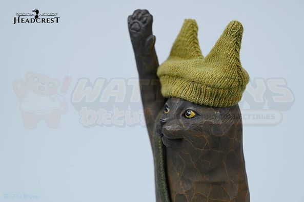 PREORDER - HEADCREST - Cat with Wooden Grain 8.0