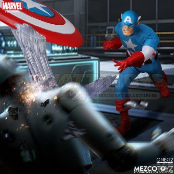 PREORDER - MEZCO - MARVEL - One:12 Collective Captain America – Silver Age Edition