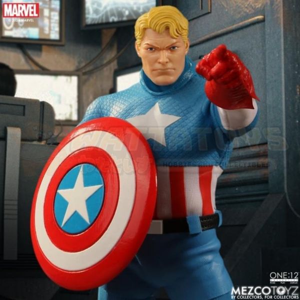 PREORDER - MEZCO - MARVEL - One:12 Collective Captain America – Silver Age Edition