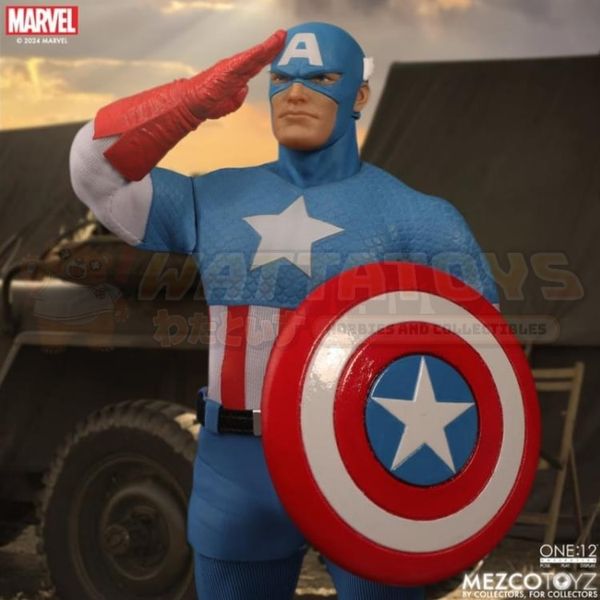 PREORDER - MEZCO - MARVEL - One:12 Collective Captain America – Silver Age Edition