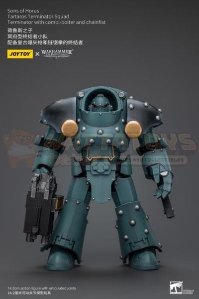 PREORDER - JOYTOY - 1/18 Scale - Sons Of Horus Tartaros Terminator Squad Terminator With Combi-Bolter And Chainfist