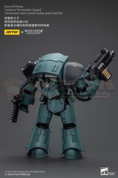 PREORDER - JOYTOY - 1/18 Scale - Sons Of Horus Tartaros Terminator Squad Terminator With Combi-Bolter And Chainfist