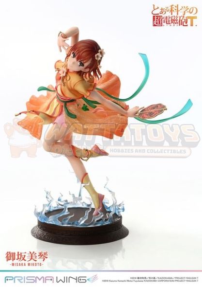 PREORDER - PRIME 1 STUDIOS - A CERTAIN MAGICAL INDEX - 1/7 Scale - PRISMA WING A Certain Scientific Railgun T Misaka Mikoto  Hanfu Pre-Painted Figure