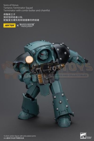 PREORDER - JOYTOY - 1/18 Scale - Sons Of Horus Tartaros Terminator Squad Terminator With Combi-Bolter And Chainfist