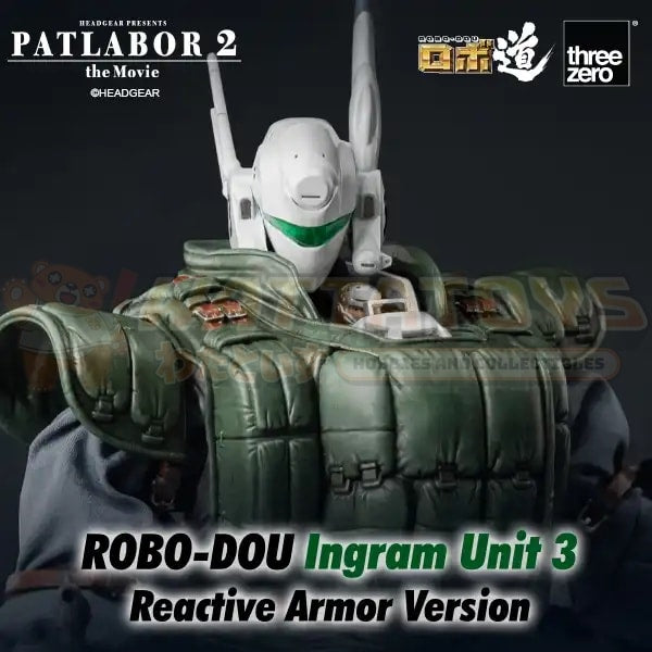 PREORDER - THREE ZERO - Patlabor 2: The Movie - ROBO-DOU Ingram Unit 3 Reactive Armor Version