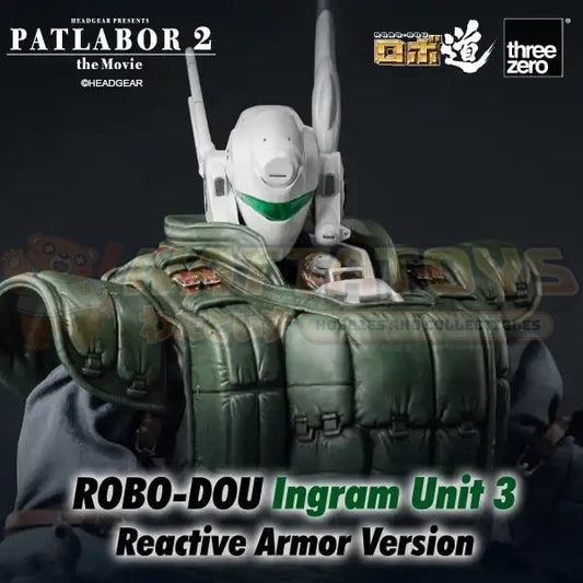 PREORDER - THREE ZERO - Patlabor 2: The Movie - ROBO-DOU Ingram Unit 3 Reactive Armor Version