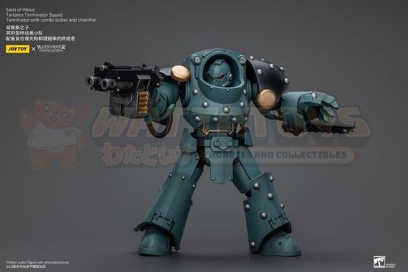 PREORDER - JOYTOY - 1/18 Scale - Sons Of Horus Tartaros Terminator Squad Terminator With Combi-Bolter And Chainfist