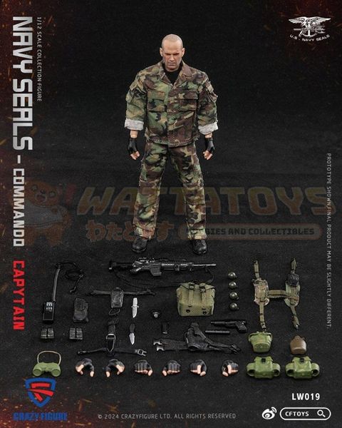 PREORDER - CRAZY FIGURE - 1/12 Scale - SEAL Special Assault Team Captain