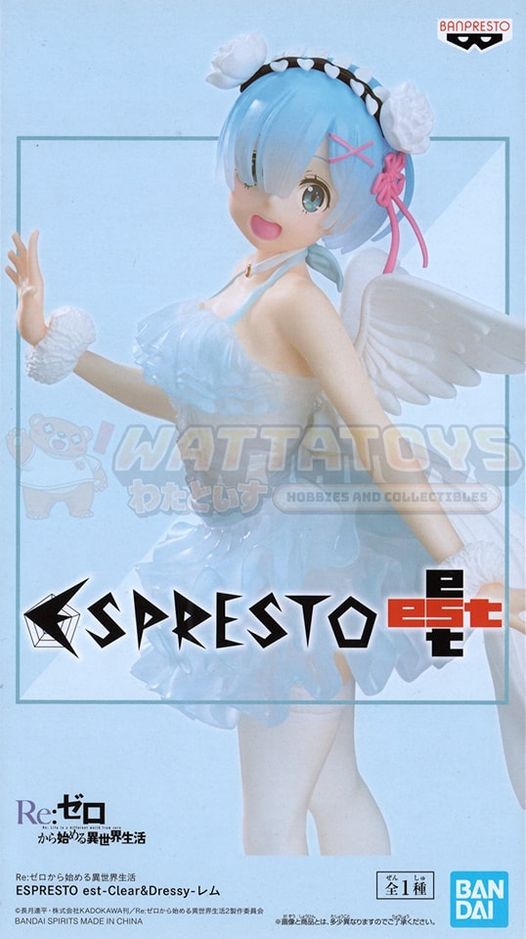 PREORDER - BANPRESTO - RE:ZERO STARTING LIFE IN ANOTHER WORLD - ESPRESTO CLEAR & DRESSY REM (SPECIAL COLOR VER.)