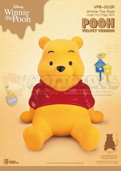 PREORDER - BEAST KINGDOM - DISNEY - Winnie The Pooh - Large Vinyl Piggy Bank: Pooh