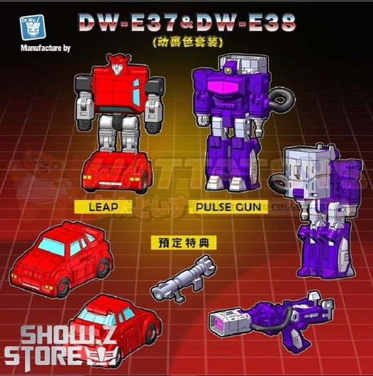 PREORDER - DR WU - DW-E37 Leap(Cliffjumper)+DW-E38 Pulse Gun(Shockwave) Toy Color Version Set