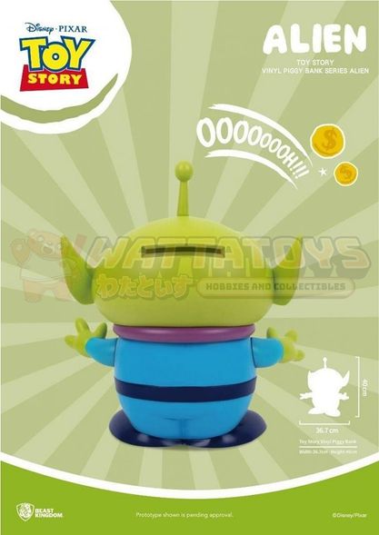 PREORDER - BEAST KINGDOM - DISNEY - Toy Story - Large Vinyl Piggy Bank : Alien (RE)