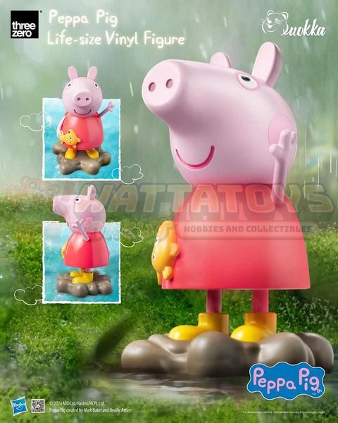 PREORDER - THREE ZERO - Peppa Pig - Life-size Vinyl Figure