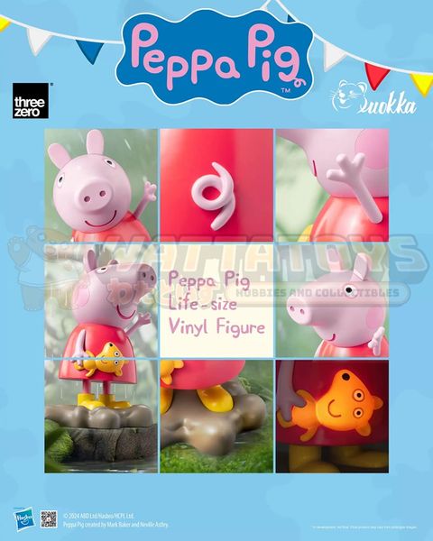 PREORDER - THREE ZERO - Peppa Pig - Life-size Vinyl Figure