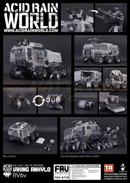 PREORDER - ACID RAIN - 1/18 Scale - Viking Ankylo RV6v