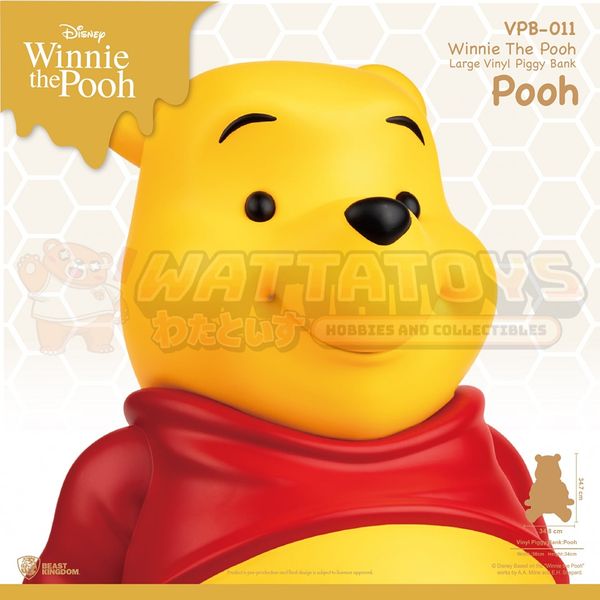 PREORDER - BEAST KINGDOM - DISNEY - Winnie The Pooh - Large Vinyl Piggy Bank: Pooh