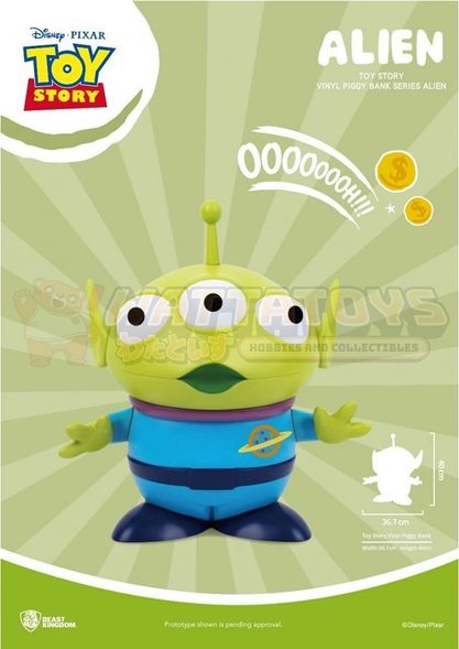 PREORDER - BEAST KINGDOM - DISNEY - Toy Story - Large Vinyl Piggy Bank : Alien (RE)