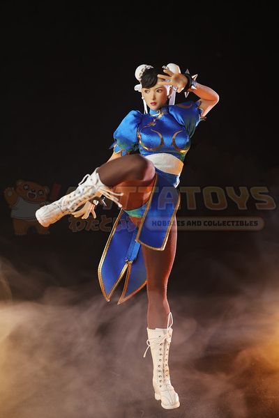 PREORDER - STAR MAN - 1/6 Scale - Female fighter Chun-li MS-008A Blue cheongsam version