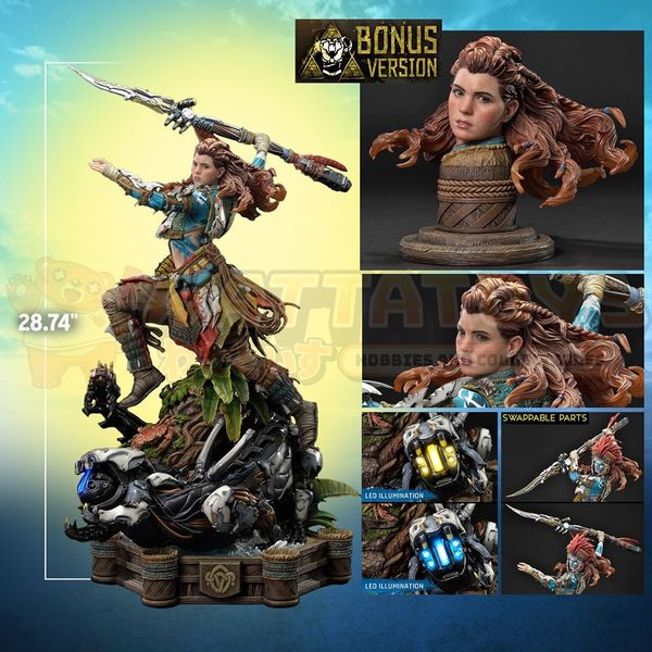 PREORDER - PRIME 1 STUDIOS - HORIZON - 1/4 Scale - Ultimate Premium Masterline Horizon Forbidden West Aloy Tenakth Dragoon Armor Set Bonus Version