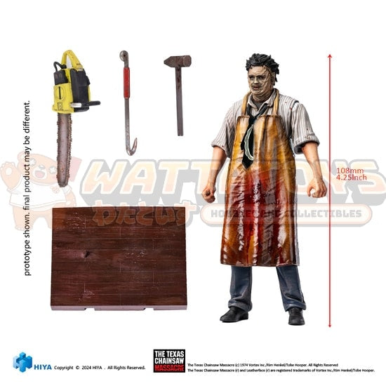 PREORDER - HIYA TOYS - CHAINSAW MASSACRE - 1/18 Scale - Exquisite Mini Texas Chainsaw 1974